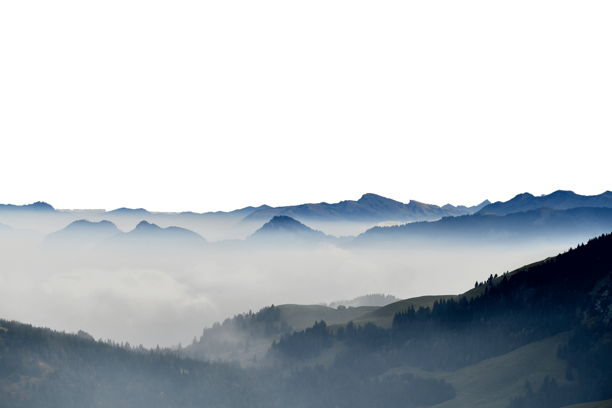 MMC - Foto: Schweizer Alpen mit Nebel und Wolken